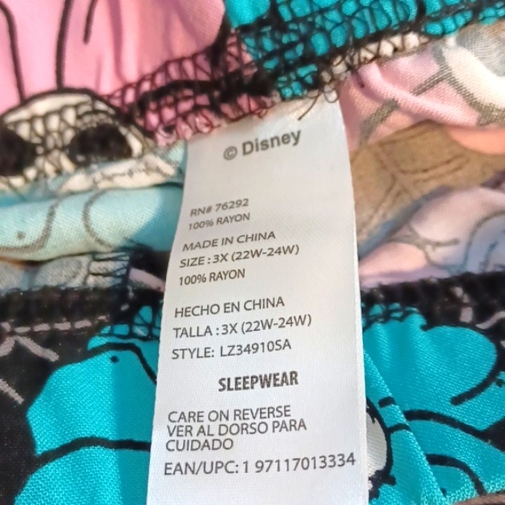 Womans Disney Burtons The NightMare Before Christmas Sleep Out Fit 3XL NWT - Picture 12 of 12